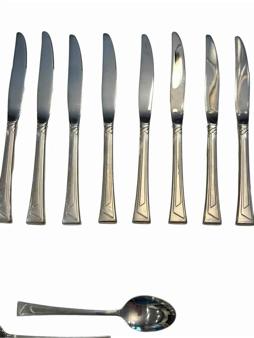Oneida TREES Mirror Glossy Stainless Flatware Lot Replacement Set 24 Pieces